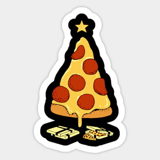 Pizza christmas tree Sticker